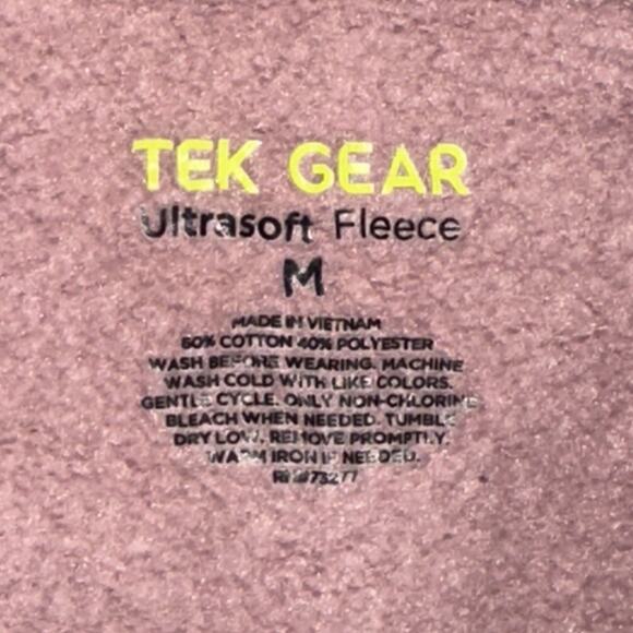 Tek Gear Ultrasoft Fleece Leopard Quarter Zip Pullover Women’s M Pink Cheetah - Picture 10 of 10